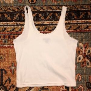 White Lace Crop Top NWOT